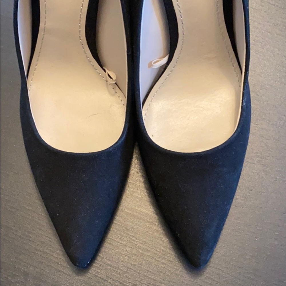 Zara black suede pumps❣️